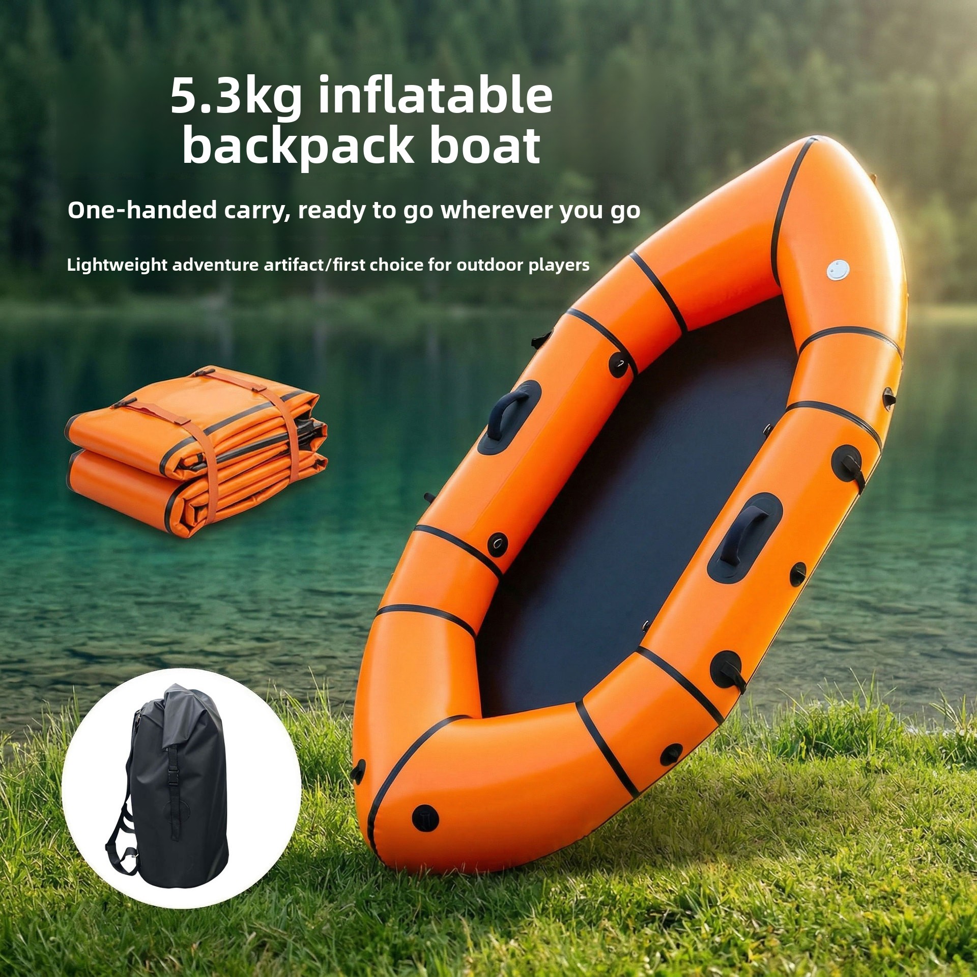 Inflatable Backpack Boat Singl - Fishing Backpack avis et prix