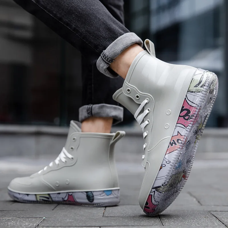 Men Rain Boots Fashion Trendy  - Fishing Boots avis et prix