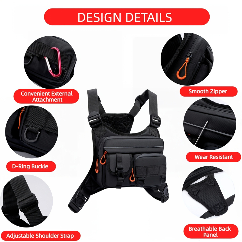 Men's Tactical Chest Bag, Runn - Fishing Vest avis et prix