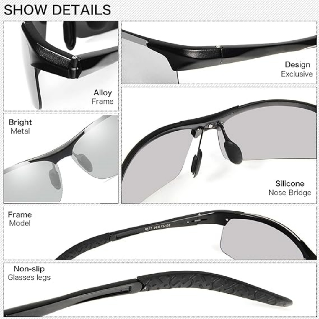 1 pcs Polarized Sunglasses Men - Fishing Sunglasses Polarized avis et prix