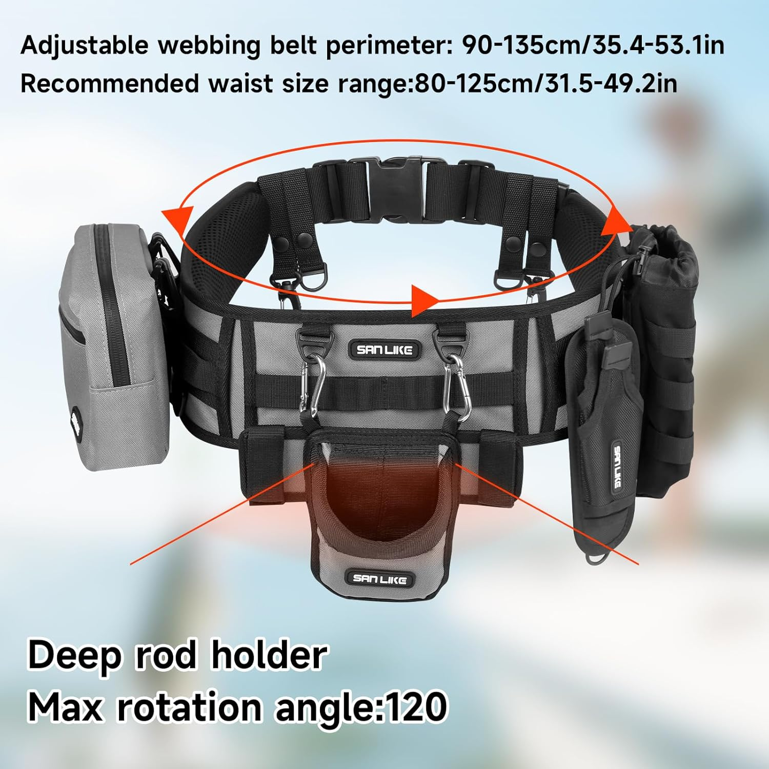 SANLIKE Fishing Belt Rod Holde - Fishing Belt avis et prix