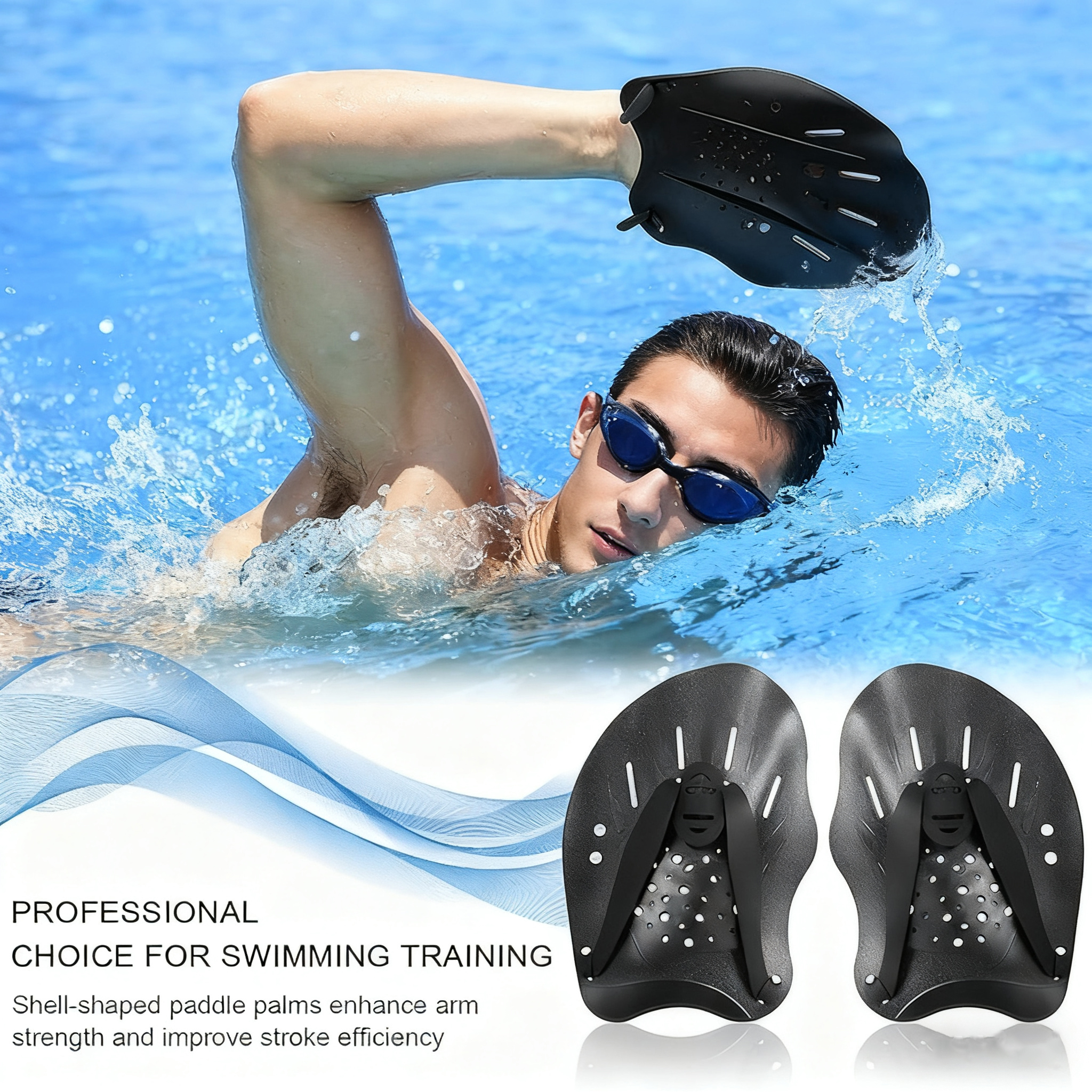Adjustable Swimming Hand Paddl - Fishing Gloves avis et prix