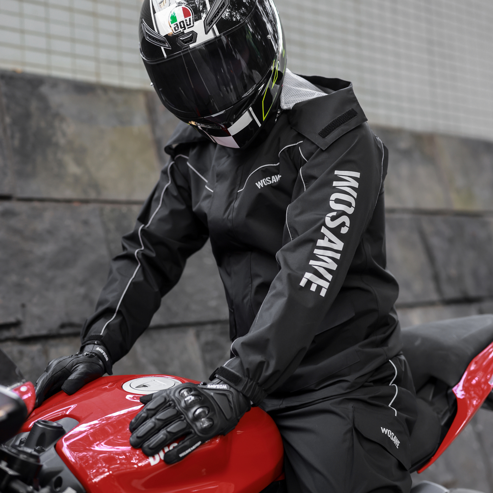 WOSAWE Motorcycle Raincoat Men - Fishing Rain Suit avis et prix