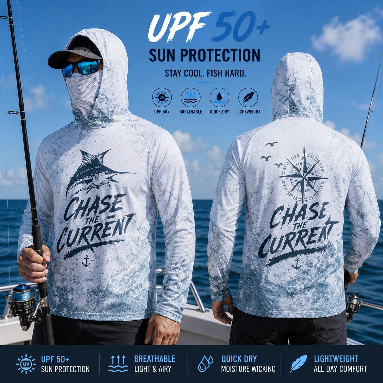 Fishing Hoodie Shirt Men Long  - Fishing Hoodie avis et prix