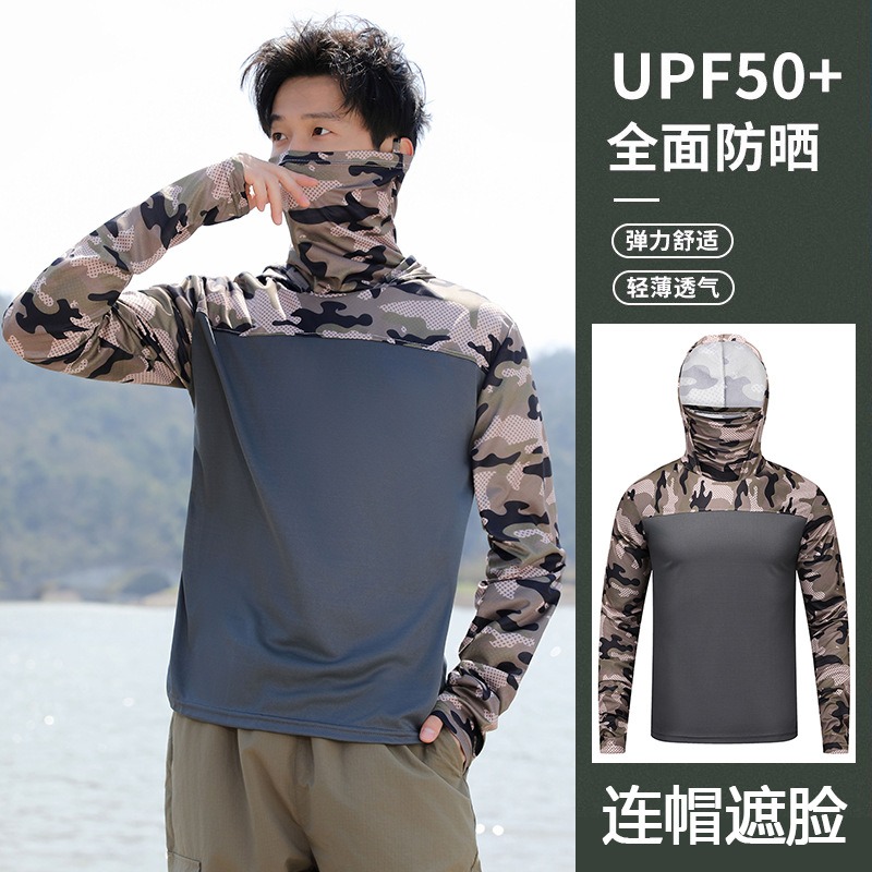 Fishing Shirt Hooded Men Sunsc - Fishing Hoodie avis et prix