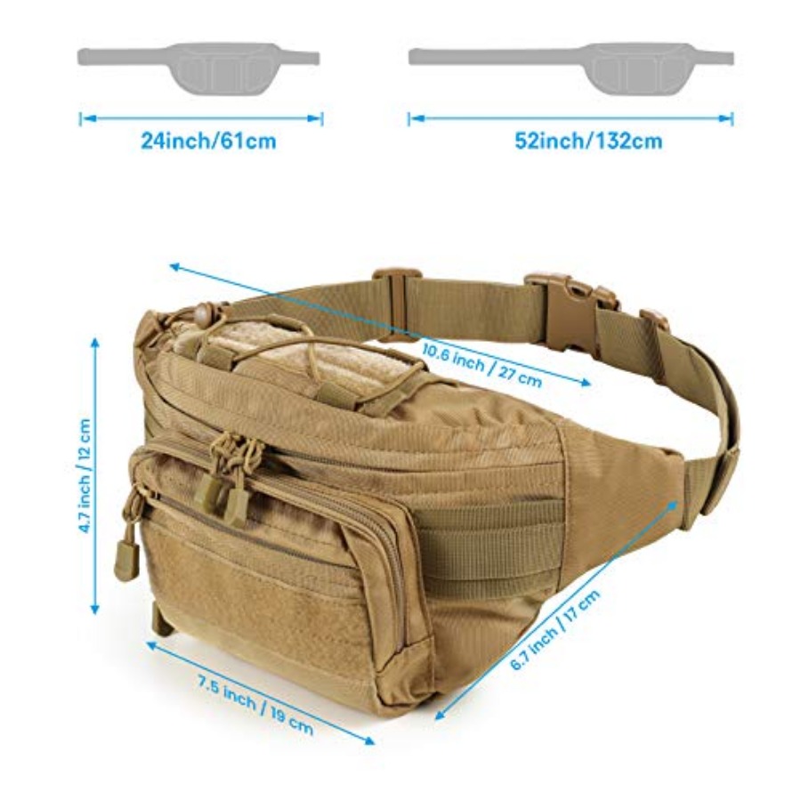 Tactical Fanny Pack, Military  - Fishing Belt avis et prix