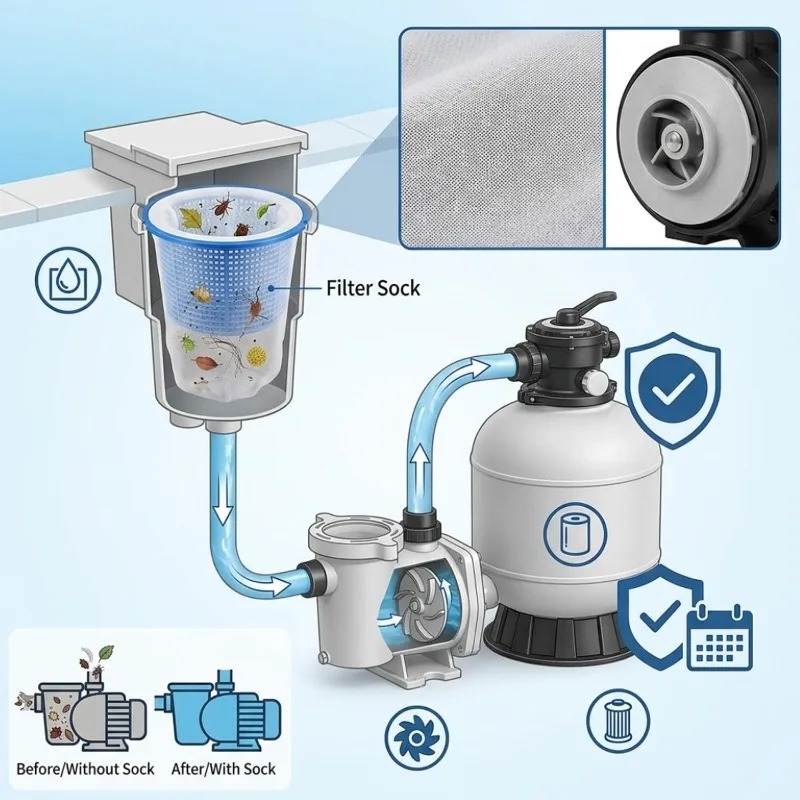 Pool Skimmer Filter Sock Fine  - Fishing Socks avis et prix