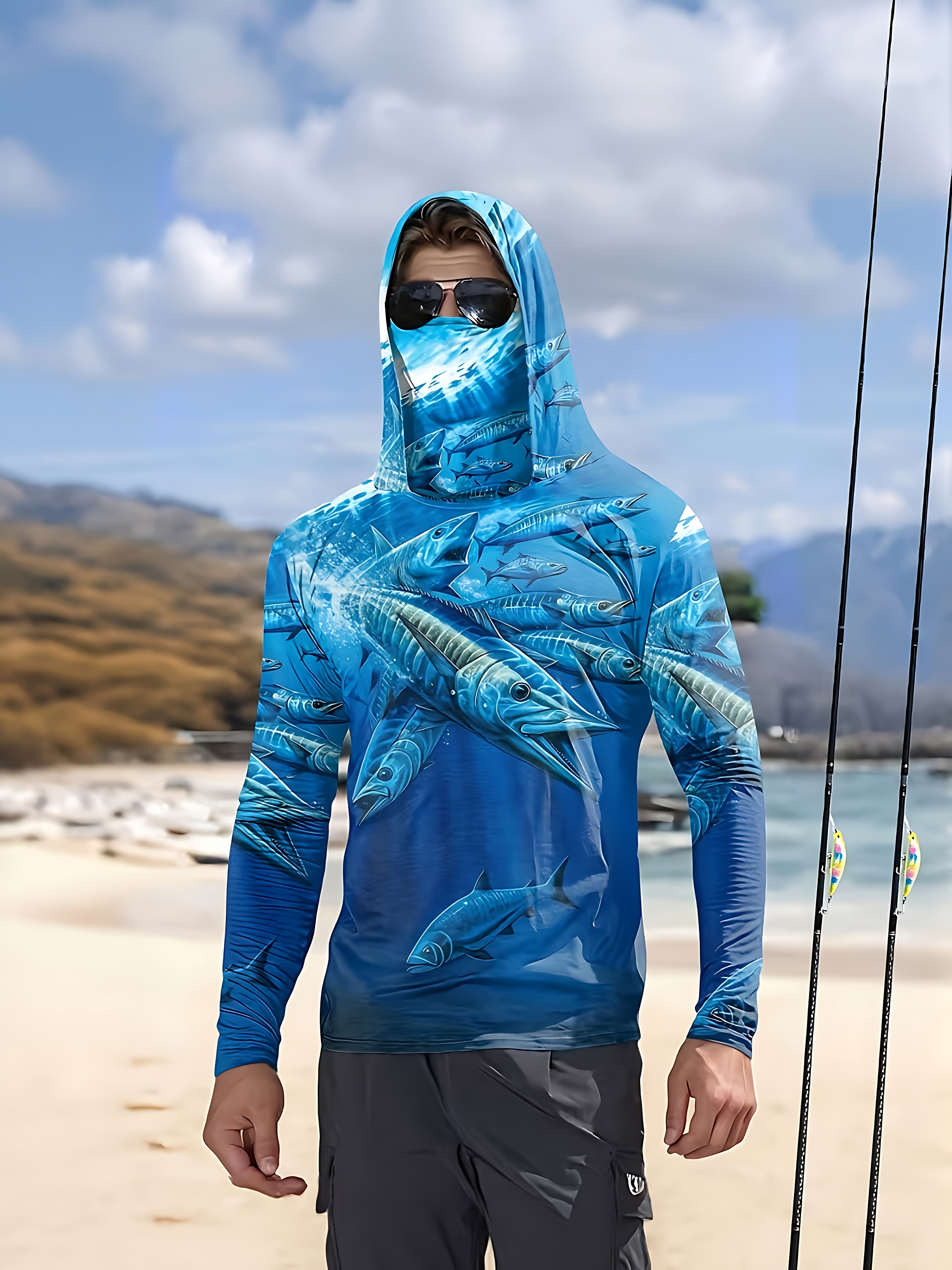 Fishing Shirt Hooded Men Fishi - Fishing Hoodie avis et prix