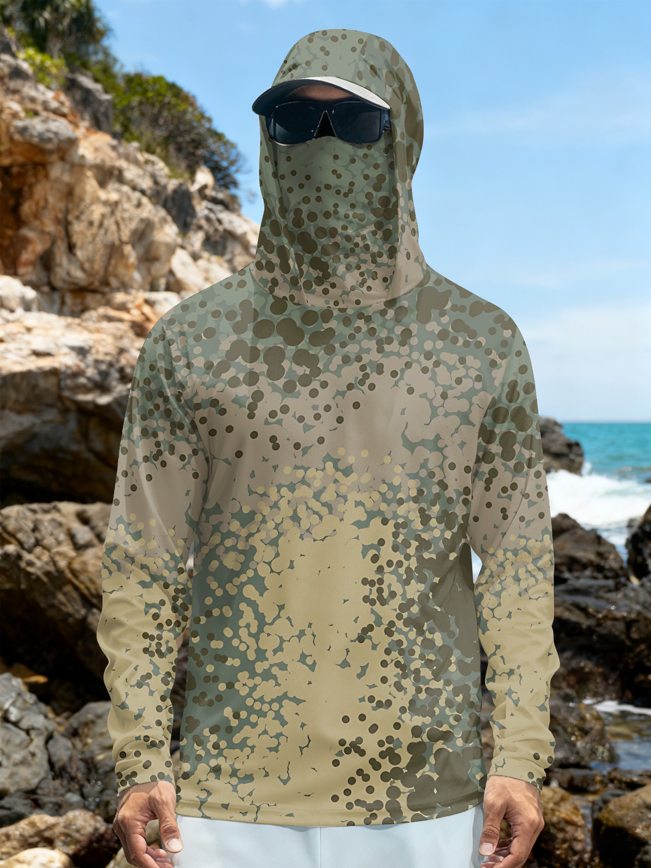 Men's Fishing Hooded Long-Slee - Fishing Shirt Uv Protection avis et prix