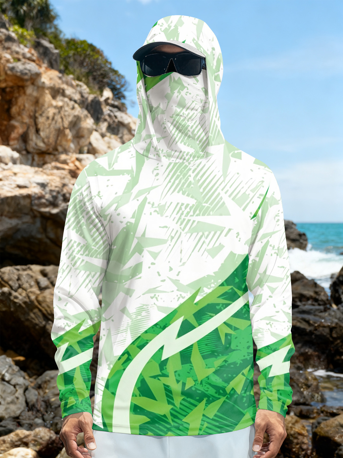 Men's Fishing Hooded Long-Slee - Fishing Shirt Uv Protection avis et prix