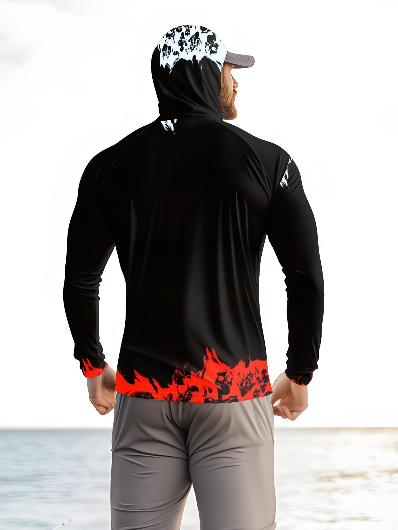Men Hood Fishing Shirt long sl - Fishing Shirt Uv Protection avis et prix