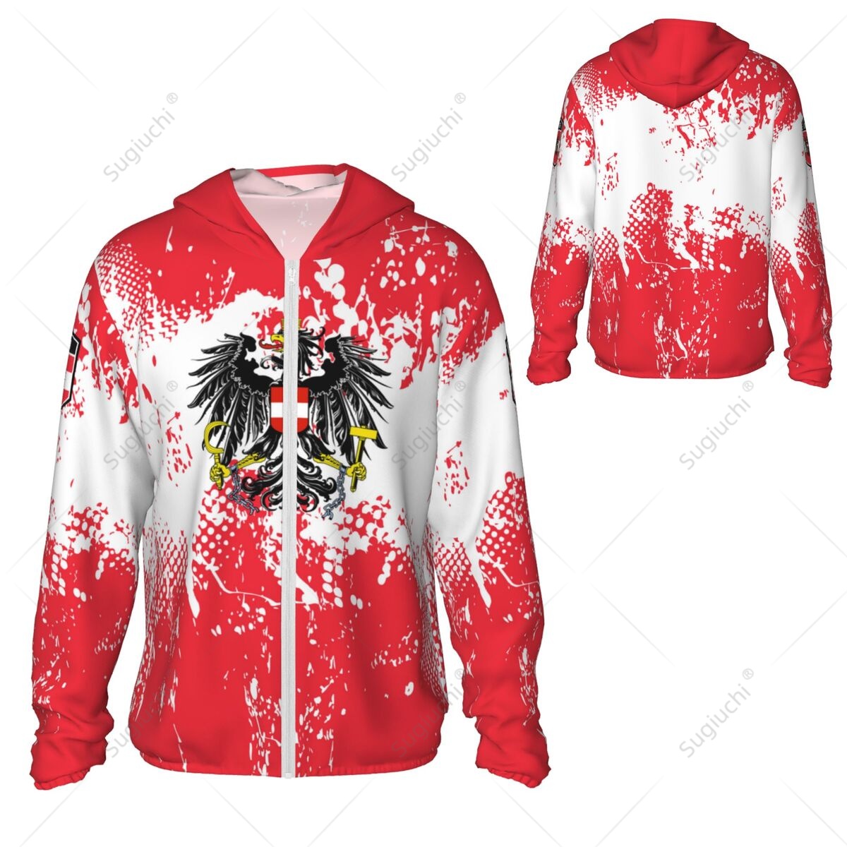 Austria Flag Sun Protection Ho - Fishing Hoodie avis et prix