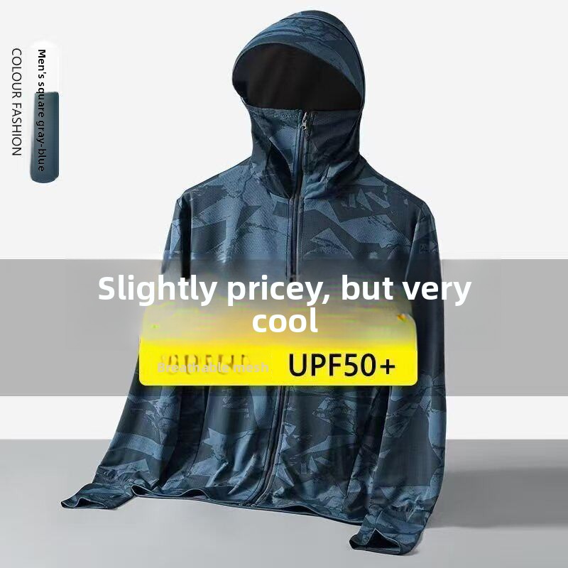 Men's Summer Thin Ice Silk Cam - Fishing Hoodie avis et prix