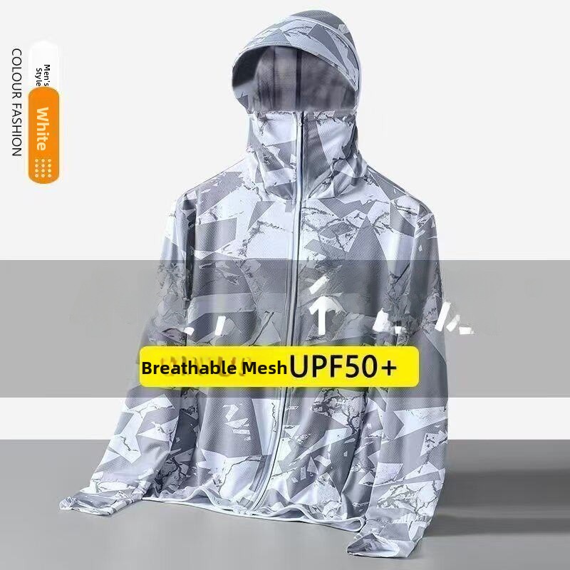 Men's Summer Thin Ice Silk Cam - Fishing Hoodie avis et prix