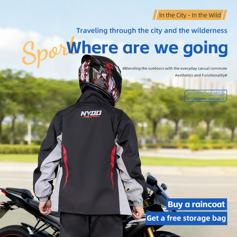 Motorcycle Raincoat Suit Men U - Fishing Jacket Waterproof avis et prix