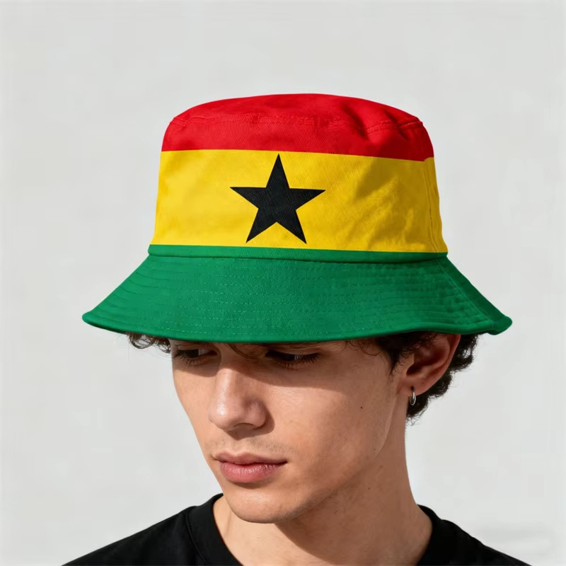 Printed National Flag Bucket H - Fishing Hat avis et prix