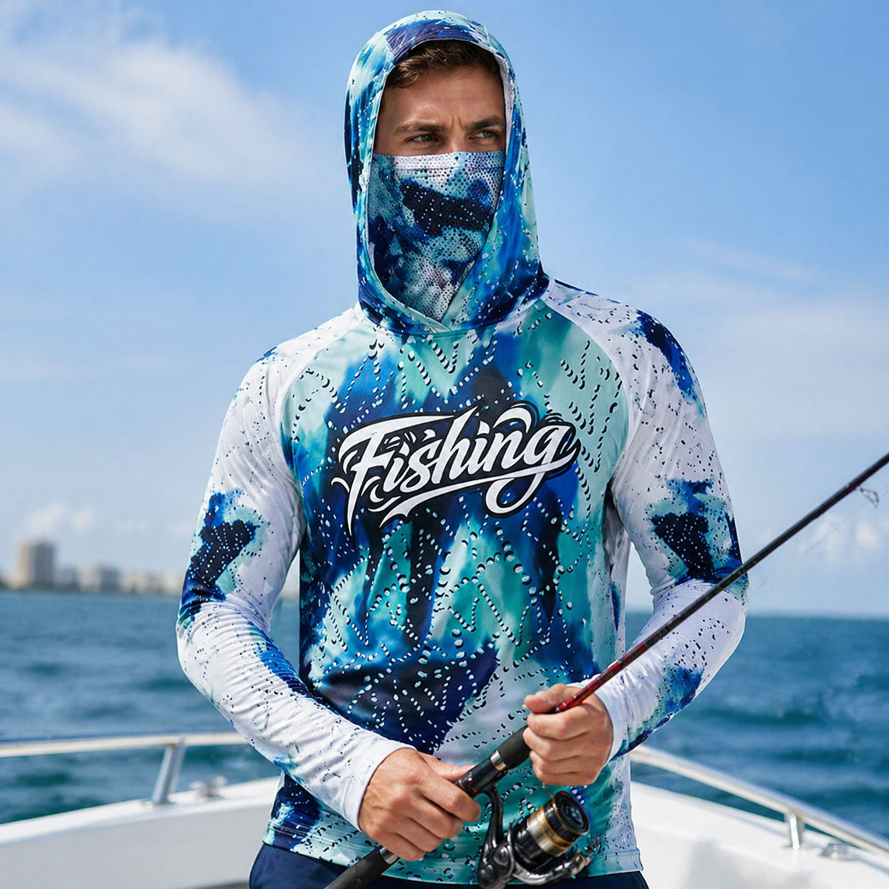 Fishing Hood Riding Tops Wear  - Fishing Hoodie avis et prix