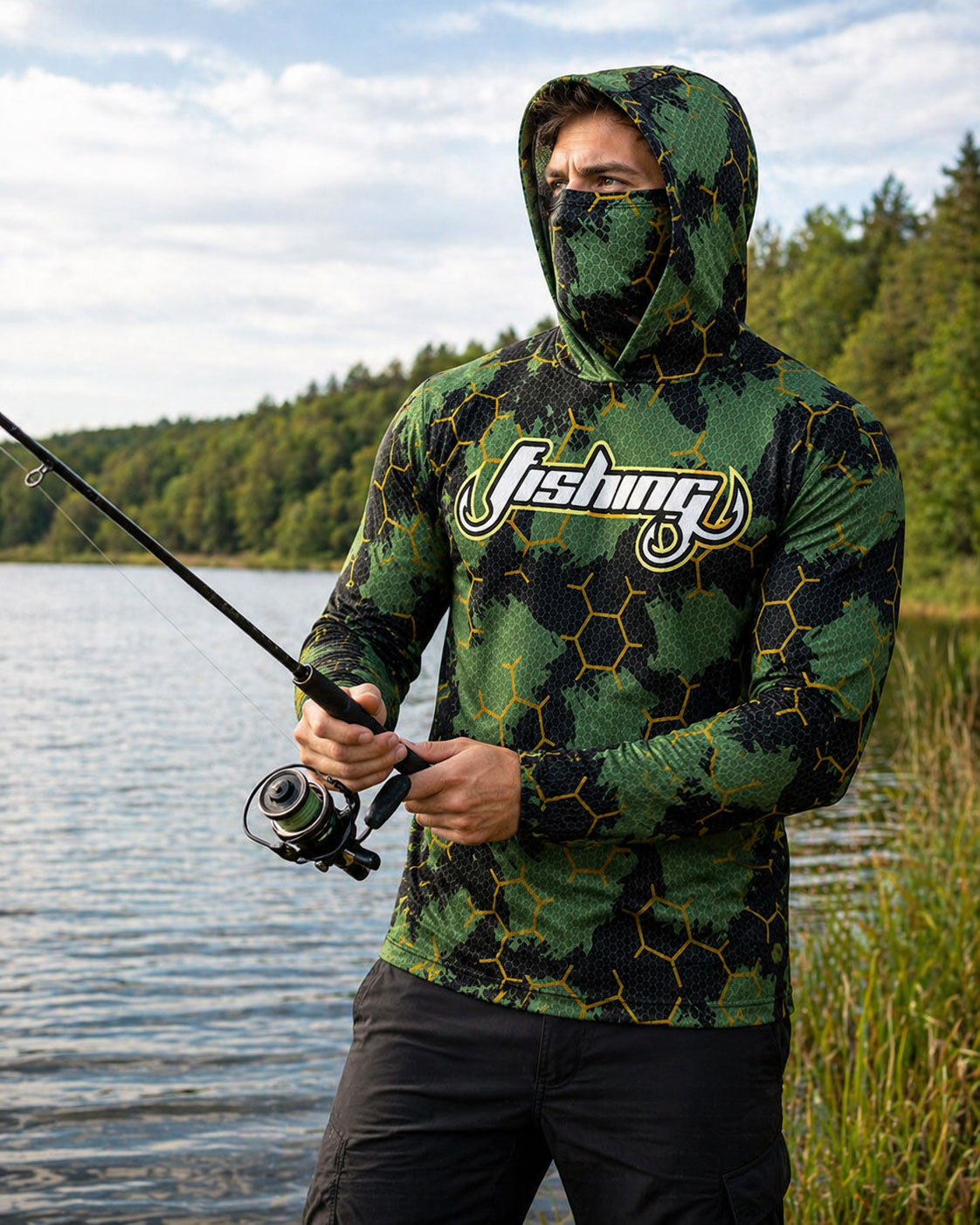 Fishing Hood Riding Tops Wear  - Fishing Hoodie avis et prix