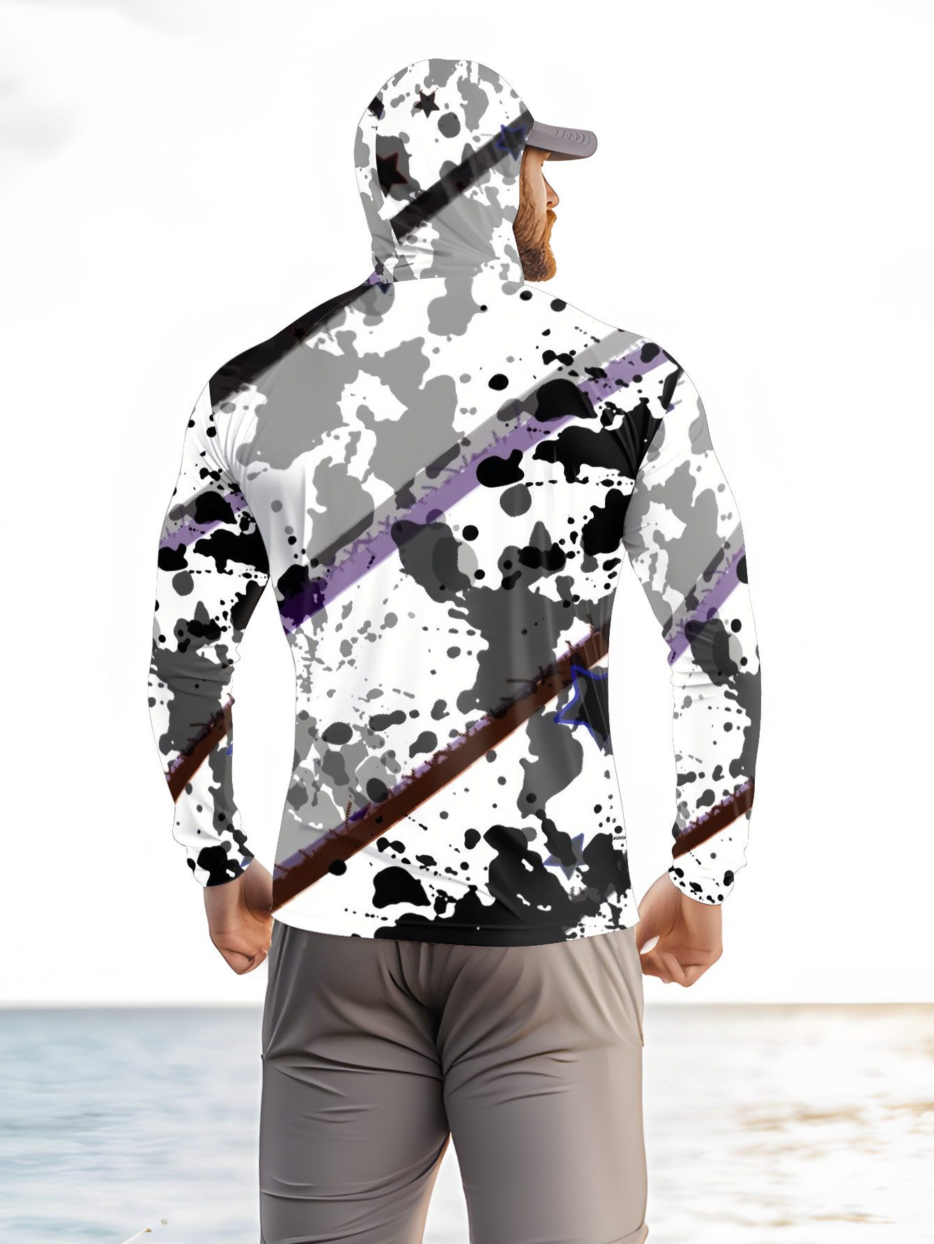 Men Hood Fishing Shirt long sl - Fishing Shirt Uv Protection avis et prix