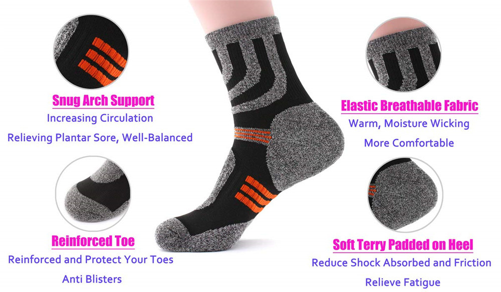 5 Pairs Socks Men Anti Blister - Fishing Socks avis et prix