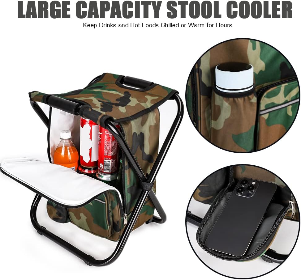 Portable Folding Camping Stool - Fishing Bag Waterproof avis et prix