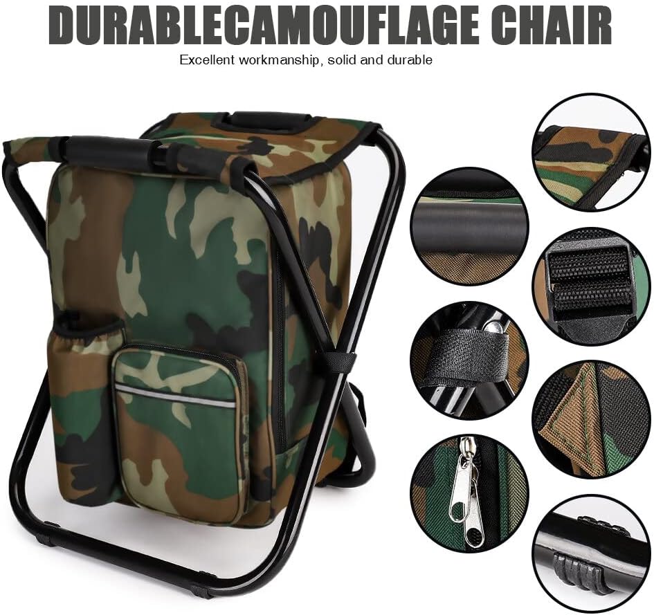 Portable Folding Camping Stool - Fishing Bag Waterproof avis et prix